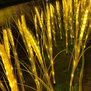 Waterproof Decorative Lights Courtyard Garden Landscape Lights Outdoor LED Wheat Light Plug in Lamp