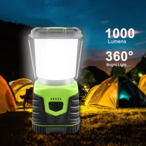 Waterproof Emergency Light USB Camping Light Tent Lamp Portable Lamp Stepless Dimming 1000lm Rechargeable Camping Lantern