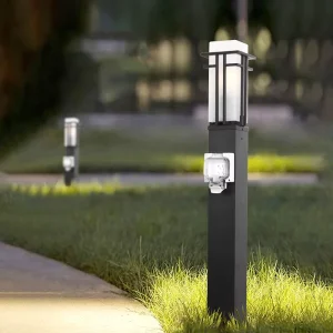 Waterproof Garden Light Landscape Pathway Highlight Modern LED Bollard Post Light Outdoor LED Lawn Light