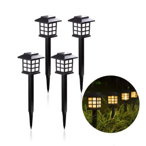 Waterproof Halloween Christmas Lanterns Landscape Pathway Path Flickering Flame Solar Torch Lights Solar HFBH Fire Flame Light