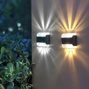 Waterproof High Quality up and Down Backyard Fence Decor Wall Stair Light Deck Solar Outdoor Solar Light