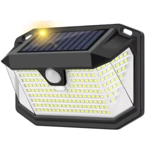 Waterproof IP44 Garden Wall Mount Solar LED Light Outdoor Lamp PIR Motion Sensor 6500K 120 Degree Beam Angle
