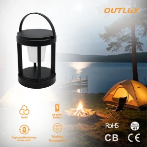 Waterproof IP44 LED Emergency Decorative for Outdoor Camping Touch Control USB Rechargeable PC/ABS Construction Power Outage