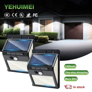 Waterproof IP65 3 Lighting Modes 140 LED Motion Sensor Outdoor Security Wall Lamp Solar Garden Lights
