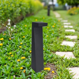 Waterproof IP65 Aluminum 10W Bollard Light with Warm White LED 220V AC Garden Landscape Lighting