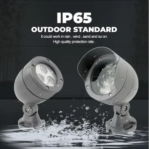 Waterproof IP65 Aluminum Outdoor Pathway Lawn Lamp Landscape Garden Spot Light Spotlight LED Spike Garden Light