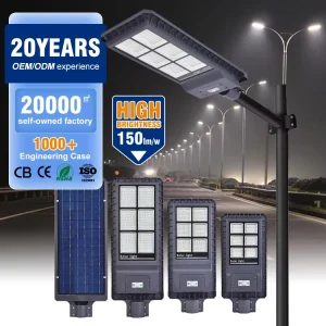 Waterproof IP65 LED Solar Street Light 60W 120W 180W for Outdoor Use