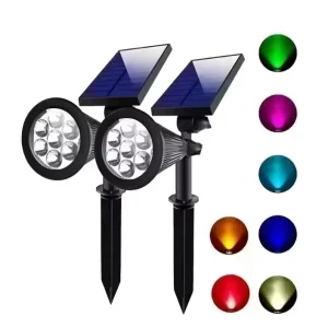 Waterproof IP65 Small High Brightness LED Garden Pathway Outdoor Solar Spot Light Wireless Function for Yard Landscape Lighting