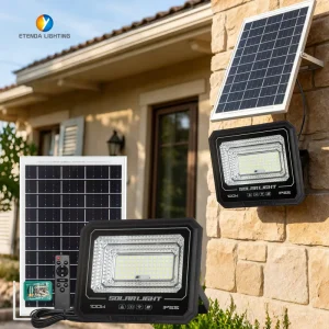 Waterproof IP65 Solar Floodlights 25W 40W 60W 100W 200W 300W Solar Powered Light with Motion Sensor