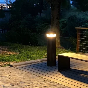 Waterproof IP65 Solar LED Path Light Aluminum Body Dimmable Lamp With Remote Control Outdoor Garden Landscape Lawn Lighting