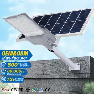 Waterproof IP66 Outdoor Street Light Aluminum SMD 150W 200W LED Solar Street Light