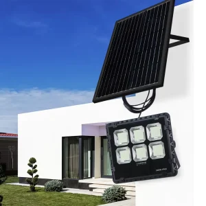 Waterproof IP66 Remote Control Battery 50W 100W 200W 300W Garden Lamp Solar Powered Floodlight Outdoor LED Flood Light