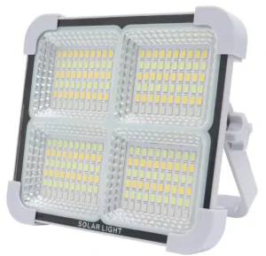 Waterproof IP66 Solar LED Floodlight USB Rechargeable Portable Spotlight Outdoor Garden Camping Hiking Emergency Lamp