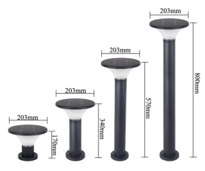 Waterproof IP67 Solar LED Street Lights with Three Color Temperatures Battery Included for Garden Use