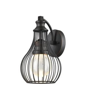 Waterproof Iron Retro Outdoor LED Wall Lamp 3000K 6W Carved Lighting for Balcony Terrace Porch Courtyard or Garden Wall Mounted
