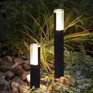 Waterproof LED Garden Lawn Lamp Modern Aluminum Pillar Light for Outdoor Courtyard Villa