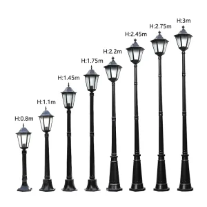 Waterproof LED Garden Solar Lawn Light Lantern Landscape Pathway Pole Lamp