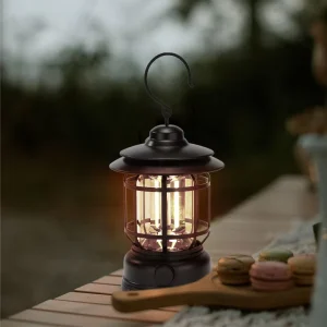Waterproof LED Hook-Type Camping Lamp, Portable Outdoor Tent Light