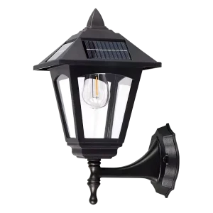 Waterproof LED Outdoor Wall Lamp Induction Lamps Garden Pathway Gate Balcony Fence IP65 Rating Solar Powered
