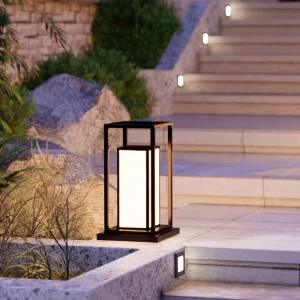 Waterproof LED Path and Garden Lawn Bollard Solar Lights