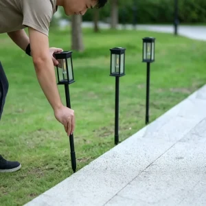 Waterproof LED Solar Lawn and Garden Light for Outdoor Pathway Yard
