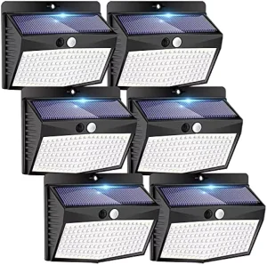 Waterproof LED Solar Light PIR Motion Sensor Outdoor Security Wall Light Dimmable 50000 Hours Lifespan CE RoHS