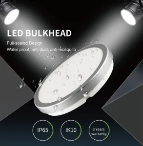 Waterproof Outdoor 12W/18W/24W 220V LED Bulkhead Ceiling Light IP65
