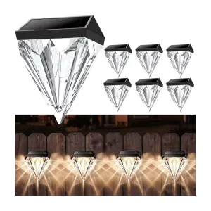 Waterproof Outdoor Garden Fence Lamp Wall Mounted Led Solar Wall Light