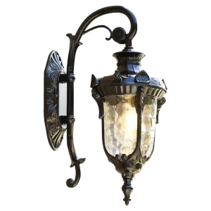 Waterproof Outdoor LED Garden Wall Lamp, Antique Victorian Sconce
