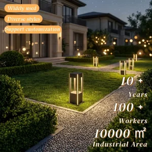 Waterproof Outdoor LED Landscape Lights Remote Control Aluminum Alloy AC/Solar Power for Garden