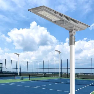 Waterproof Outdoor LED Solar Street Light 200W 6000K Daylight with Remote Control, Die-Cast Aluminum, and SMD LED