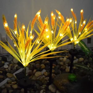 Waterproof Outdoor Solar Lighting High Quality Wheat Design Solar Street Light Patio Yard Pathway Solar Led Lights