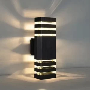 Waterproof Outdoor Square Up and Down Lights Surface Mounted Wall Lights for Home Porch Garage LED Wall Light Wall Lamps