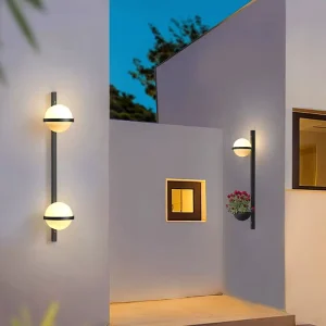 Waterproof Outdoor Wall Lamp Moon Flowerpot Landscape Lamp for Garden Villa Terrace Balcony for Outdoor Use