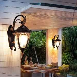 Waterproof Outdoor Wall Lamps Exterior Sconce Light Exterior Wall Mounted Design Home & Garden Lamp Luxury Vintage Streetlight