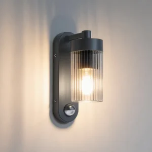 Waterproof Outdoor Wall Lamps With Sensor for Exterior Walls of Home or Hotel E27 Bulbs