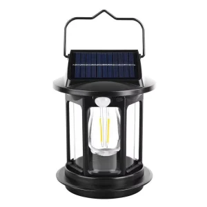 Waterproof Rechargeable LED Warm White Solar Lantern for Garden Use Camping Outdoor Light