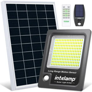 Waterproof Security Light Smart LED Solar Floodlight Motion Sensor Outdoor Lights Wall Mounted