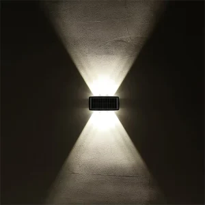 Waterproof Solar 12-LED Outdoor Up-Down Wall Light