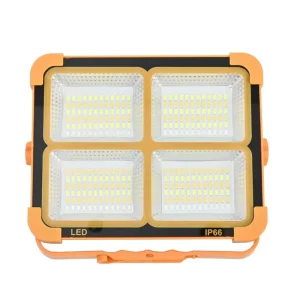 Waterproof Solar LED Emergency Light Portable Rechargeable Camping Lamp for Alarm Sos Home Night Market Area Lighting