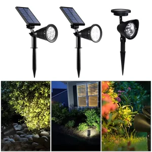 Waterproof Solar LED Ground Light for Gardens, Lawns, Pathways, and Landscapes
