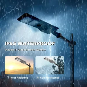 Waterproof Solar LED Street Light for Road Applications with Remote Control and Aluminum Construction