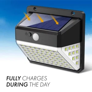 Waterproof Solar Wall Lights 3 Modes Motion Sensor Security Lights