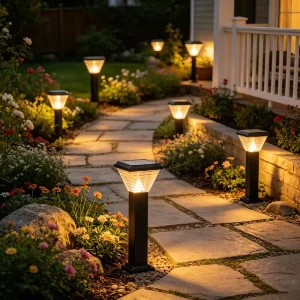 Waterproof Spike Solar Landscape Lights Outdoor Decor Lamps for Courtyard Villa Balcony Garden Lawn