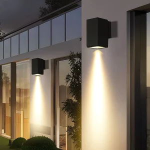 Waterproof Square Outdoor Wall Lamps LED 35W ETL & ROHS Certified 3500K Warm White Up/Down Decorative for Porch