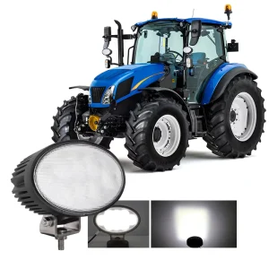 Waterproof Ultra Brightness 12V 80W Flood 8 LEDs Oval Work Lamp 6.5 Inch 24V LED Work Light for Tractor