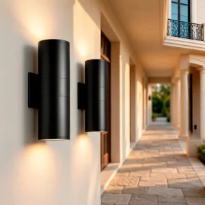 Weatherproof IP65 Outdoor Wall Sconce American Villa Lighting for Garden Hotel Facade Entrance Durable Aluminum Wall Lamp