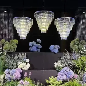 Wedding Hall Crystal Acrylic Pendant Chandelier