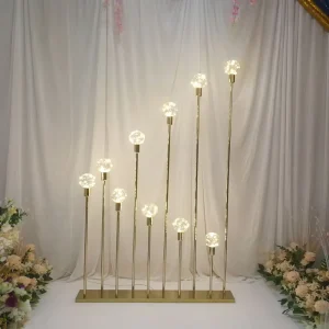 Wedding Props Golden Reed Dragon Pearl Light Bulb Road Guide Wedding Pointed Light T Stage Road Guide