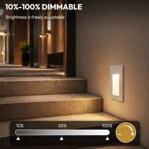 White Black Waterproof Aluminum 3W Outdoor Long Strip Corner Light Garden Led Stair Step Lights CRI>90 3 Year